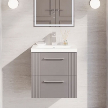 Deco 500mm 2-Drawer Wall Hung Vanity Unit