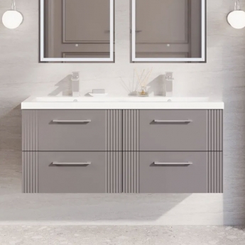Deco Twin 1200mm 4-Drawer Wall Hung Vanity Unit