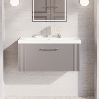 Deco 800mm 1-Drawer Wall Hung Vanity Unit | Product Image