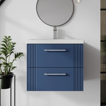 Deco 600mm 2-Drawer Wall Hung Vanity Unit
