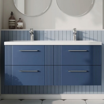 Deco Twin 1200mm 4-Drawer Wall Hung Vanity Unit
