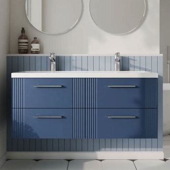 Deco Twin 1200mm 4-Drawer Wall Hung Vanity Unit | Product Image