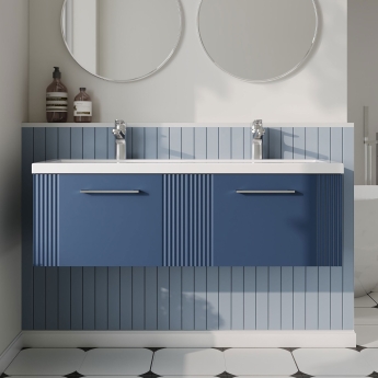 Deco Twin 1200mm 2-Drawer Wall Hung Vanity Unit | Product Image