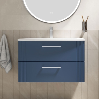 Deco 800mm 2-Drawer Wall Hung Vanity Unit | Product Image