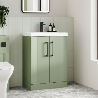 Deco 500mm 2-Door Floor Standing Vanity Unit | Product Image