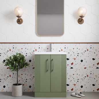 Deco 600mm 2-Door Floor Standing Vanity Unit