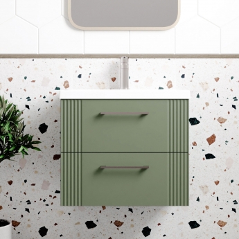 Deco 600mm 2-Drawer Wall Hung Vanity Unit