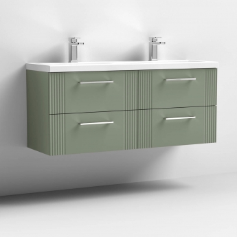 Deco Twin 1200mm 4-Drawer Wall Hung Vanity Unit