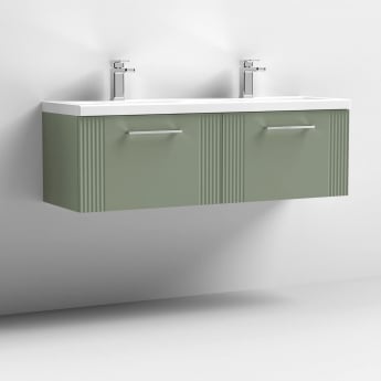Deco Twin 1200mm 2-Drawer Wall Hung Vanity Unit