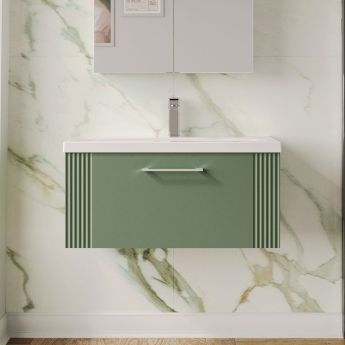 Deco 800mm 1-Drawer Wall Hung Vanity Unit | Product Image