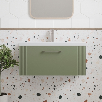 Deco 800mm 1-Drawer Wall Hung Vanity Unit