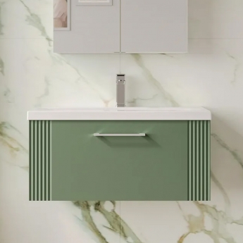 Deco 800mm 1-Drawer Wall Hung Vanity Unit