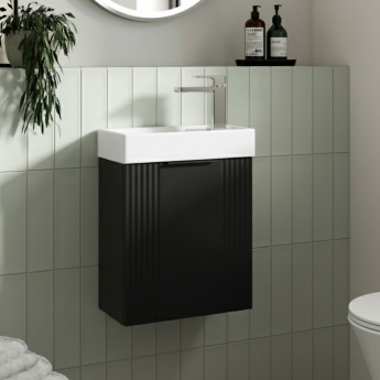 Deco Compact 400mm 1-Door Wall Hung Vanity Unit