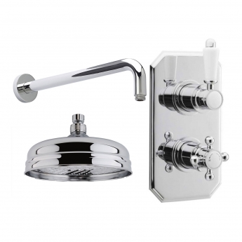 Nuie Edwardian Dual Concealed Mixer Shower with Fixed Head | Product Image