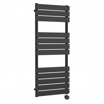 Nuie Electric Square Heated Towel Rail 1213mm H x 500mm W - Anthracite
