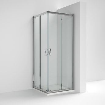 Nuie Ella Corner Entry Shower Enclosure 800mm x 800mm - 5mm Glass