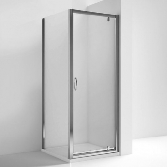 Nuie Ella Pivot Shower Enclosure 900mm x 760mm Excluding Tray - 5mm Glass