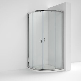 Nuie Ella Quadrant Shower Enclosure 800mm x 800mm with Tray - 5mm Glass