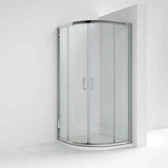Nuie Ella Quadrant Shower Enclosure with Square Handle 900mm x 900mm - 5mm Glass