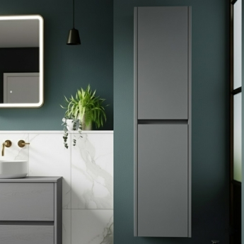 Havana 350mm Wall Hung 2-Door Tall Storage Unit