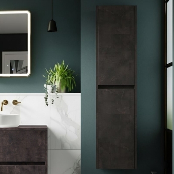 Havana 350mm Wall Hung 2-Door Tall Storage Unit