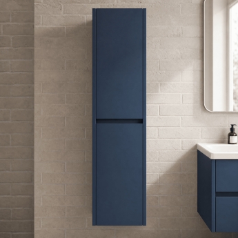 Havana 350mm Wall Hung 2-Door Tall Storage Unit | Product Image
