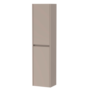 Havana 350mm Wall Hung 2-Door Tall Storage Unit | Product Image