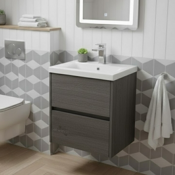 Havana 500mm 2-Drawer Wall Hung Vanity Unit