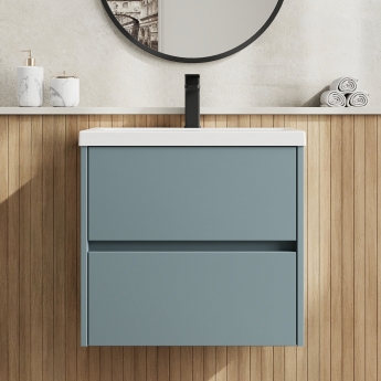 Havana 600mm 2-Drawer Wall Hung Vanity Unit