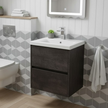 Havana 500mm 2-Drawer Wall Hung Vanity Unit