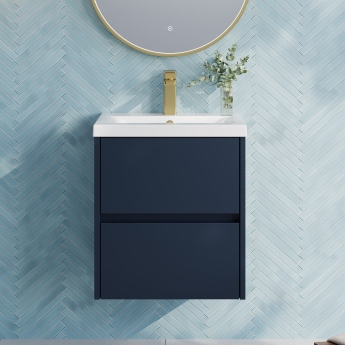 Havana 500mm 2-Drawer Wall Hung Vanity Unit | Product Image