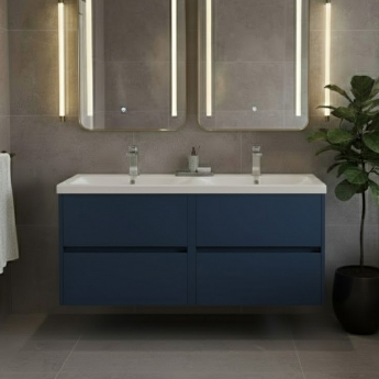 Havana Twin 1200mm 4-Drawer Wall Hung Vanity Unit