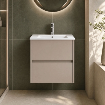 Havana 500mm 2-Drawer Wall Hung Vanity Unit | Product Image