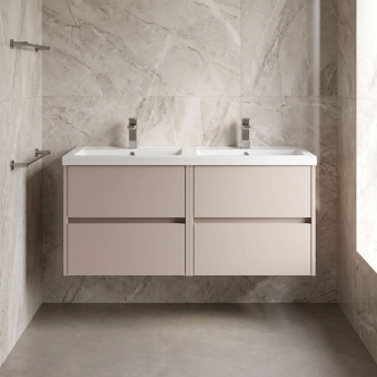 Havana Twin 1200mm 4-Drawer Wall Hung Vanity Unit | Product Image