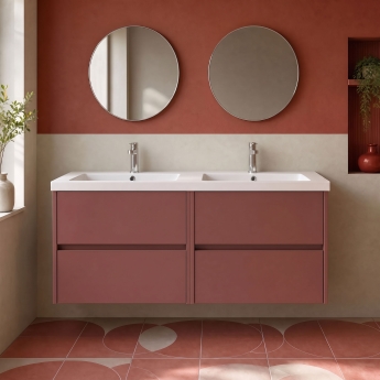 Havana Twin 1200mm 4-Drawer Wall Hung Vanity Unit | Product Image