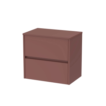 Havana 600mm 2-Drawer Wall Hung Vanity Unit with Countertop | Product Image