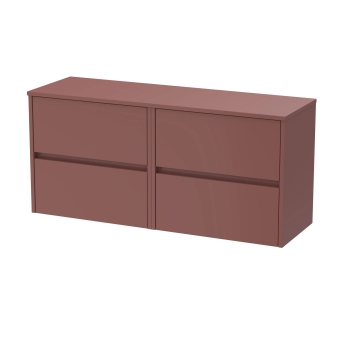 Havana Twin 1200mm 4-Drawer Wall Hung Vanity Unit with Countertop | Product Image