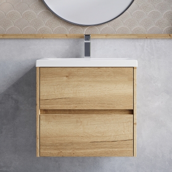 Havana 600mm 2-Drawer Wall Hung Vanity Unit