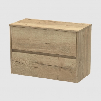 Havana 800mm 2-Drawer Wall Hung Vanity Unit with Countertop