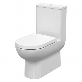 Nuie Isla Back to Wall Close Coupled Pan with Push Button Cistern - Excluding Seat | Product Image