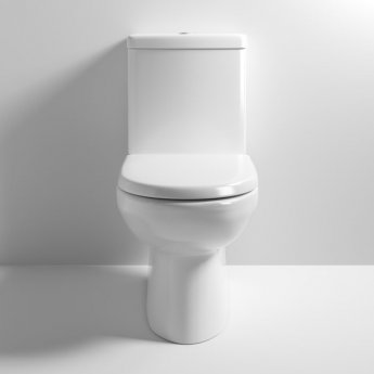 Nuie Lawton Close Coupled Toilet Push Button Cistern - Excluding Seat