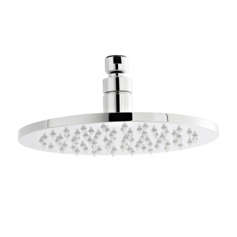 Nuie LED Round Fixed Shower Head 200mm Diameter - Chrome