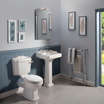 Nuie Legend Close Coupled Toilet Lever Cistern - Standard Seat