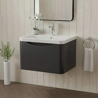 Lunar 600mm 1-Drawer Wall Hung Vanity Unit