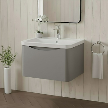 Lunar 600mm 1-Drawer Wall Hung Vanity Unit