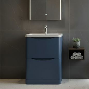 Lunar 600mm 2-Drawer Floor Standing Vanity Unit