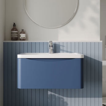 Lunar 800mm 1-Drawer Wall Hung Vanity Unit | Product Image