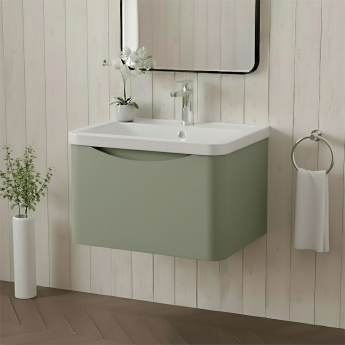 Lunar 600mm 1-Drawer Wall Hung Vanity Unit