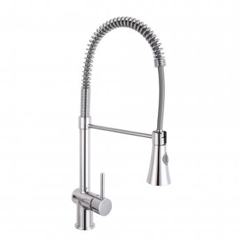 Nuie Modern Kitchen Sink Pull-Out Mixer Tap - Chrome