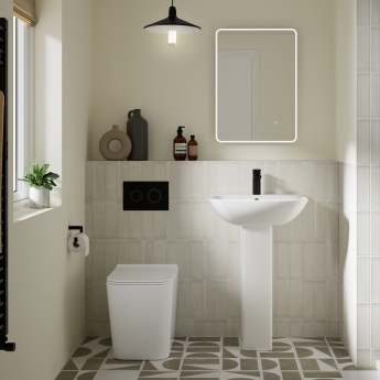 Nuie Orlen Rimless Back to Wall Toilet - Soft Close Seat